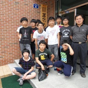 영주중학교 탁구부 친구들의 봉사활동 이미지